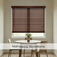 Load image into Gallery viewer, 2" Signature Cordless Faux Wood Blinds - Woodtone
