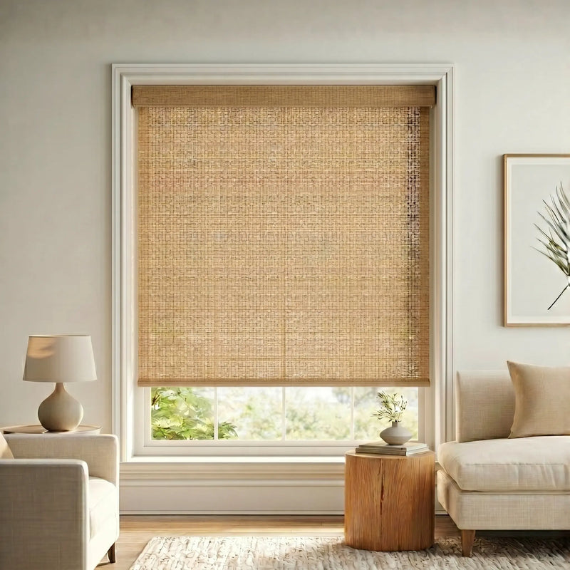Luxe Woven Wood-Look Light Filtering Roller Shades