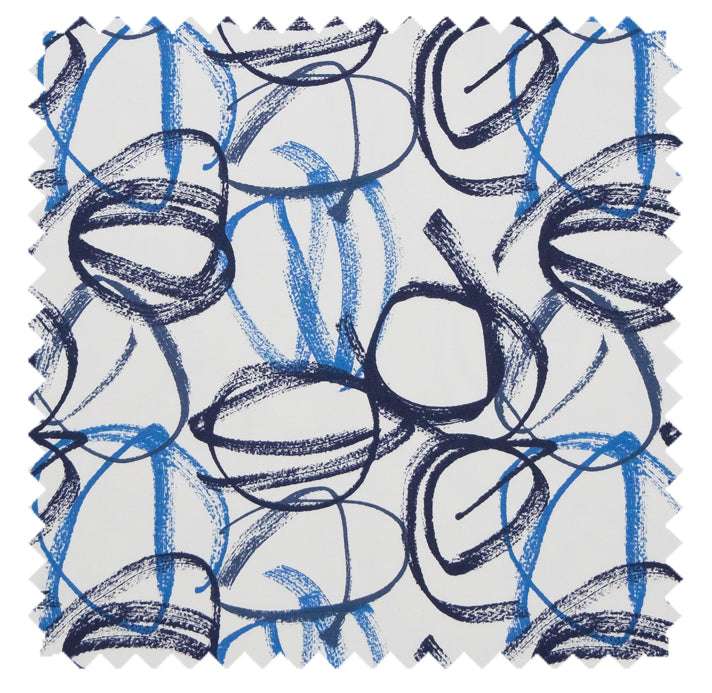 Verdant Vivid Blue - Affordable Roman Shades - Factory Direct Blinds