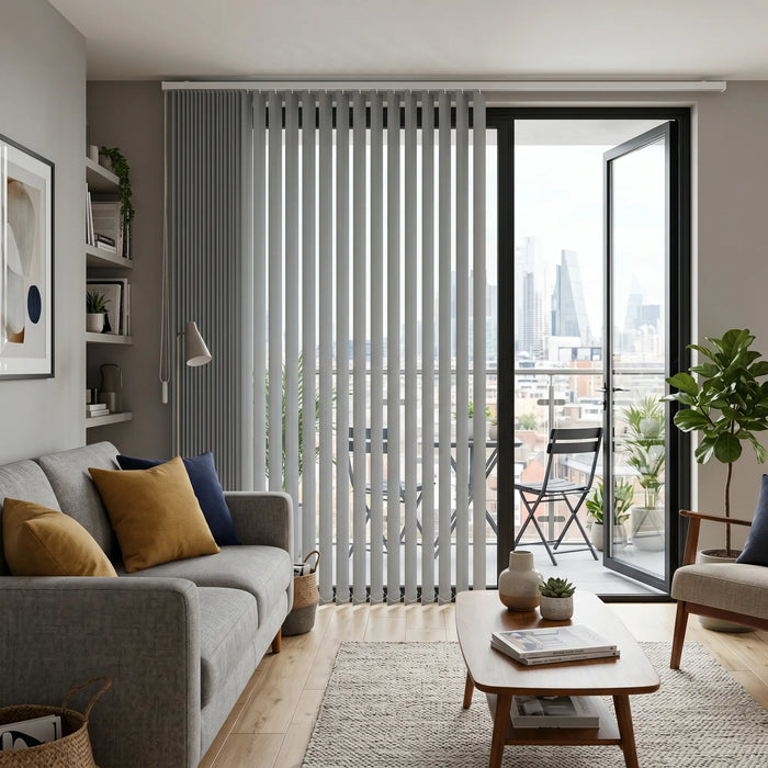 3 1/2"  Classic Curved PVC Smooth Vertical Blinds