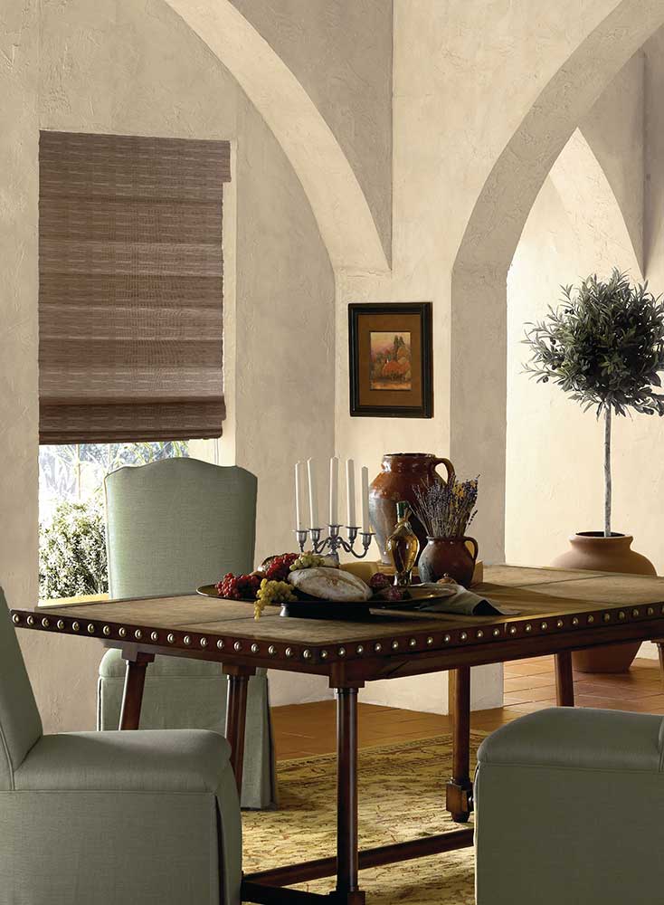 Wicker - Look Woven Cordless Shades - Factory Direct Blinds
