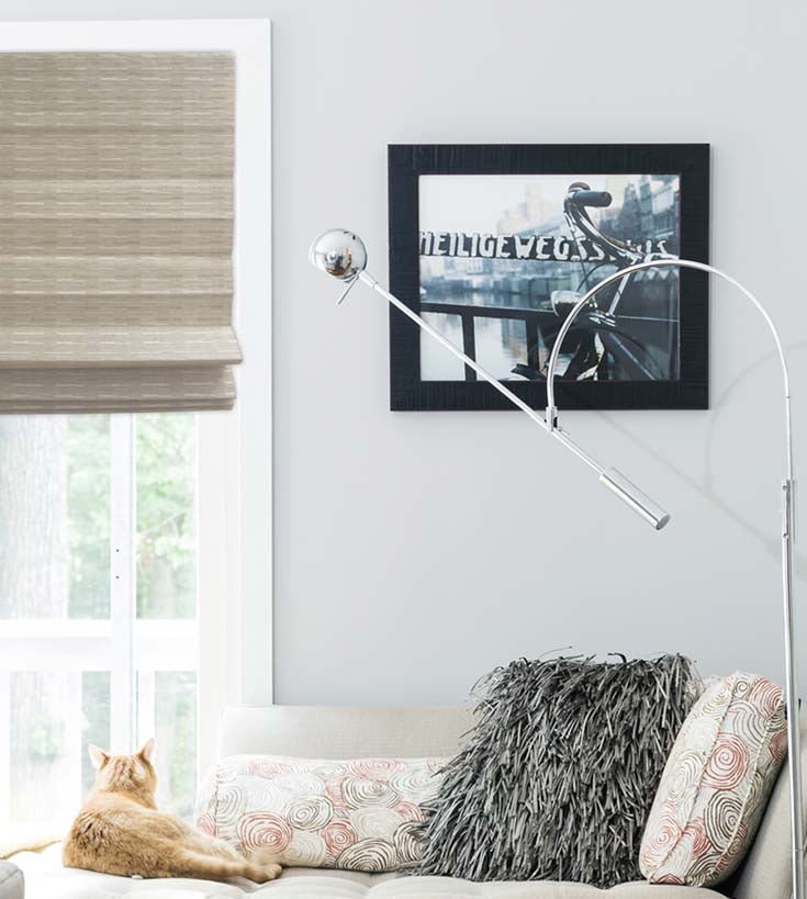 Wicker - Look Woven Cordless Shades - Factory Direct Blinds