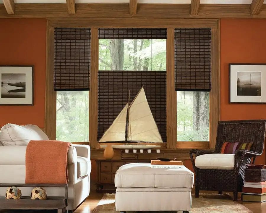 Woven Wood Cordless Top-Down/Bottom-Up Shades