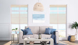 Woven Wood Cordless Top - Down/Bottom - Up Shades - Factory Direct Blinds