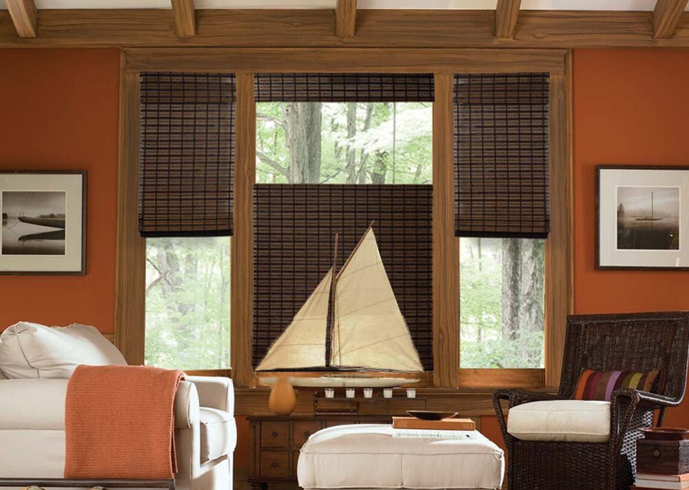 Woven Wood Cordless Top - Down/Bottom - Up Shades - Factory Direct Blinds
