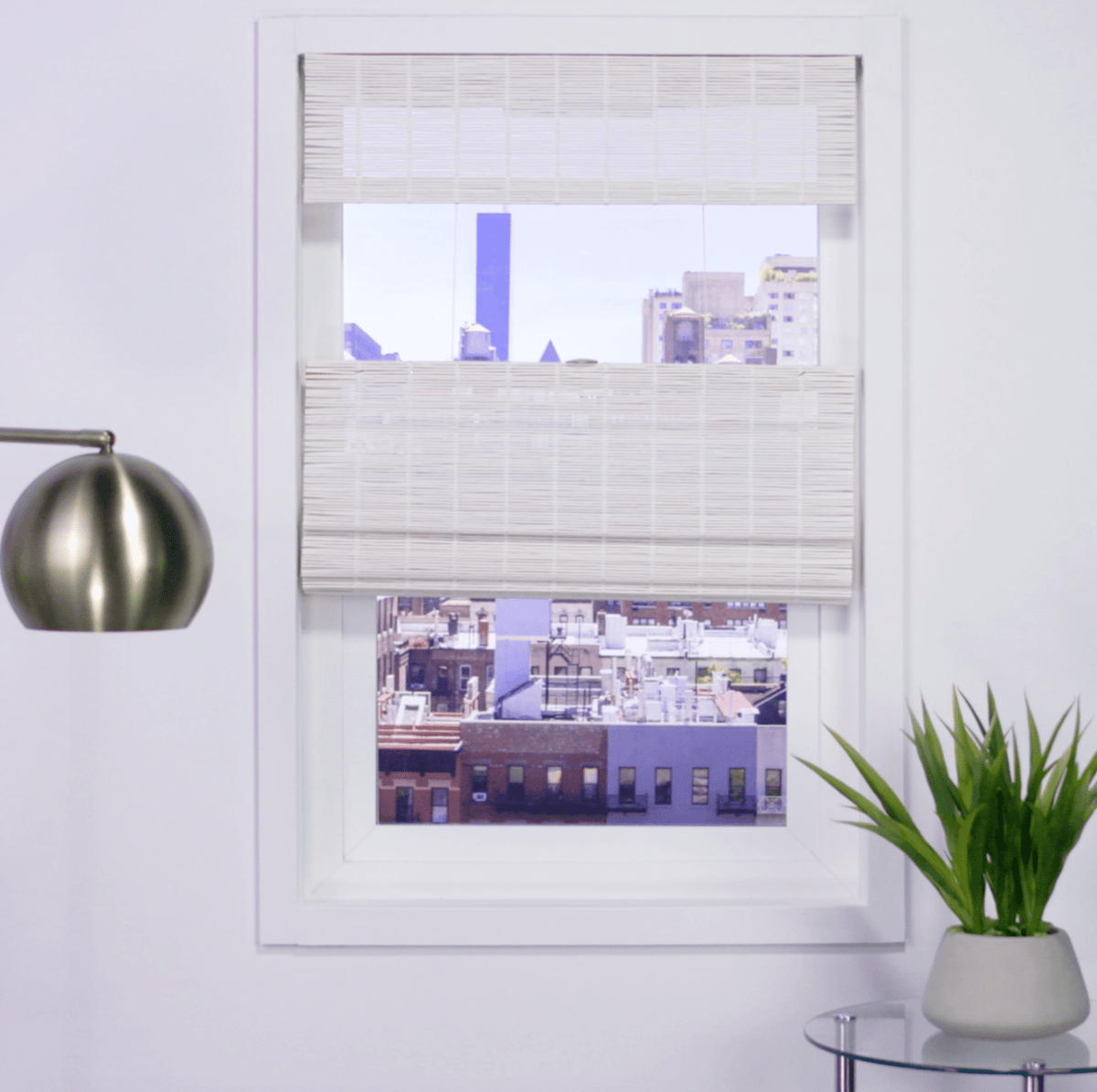 Woven Wood Cordless Top - Down/Bottom - Up Shades - Factory Direct Blinds