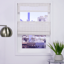 Load image into Gallery viewer, Woven Wood Cordless Top - Down/Bottom - Up Shades - Factory Direct Blinds
