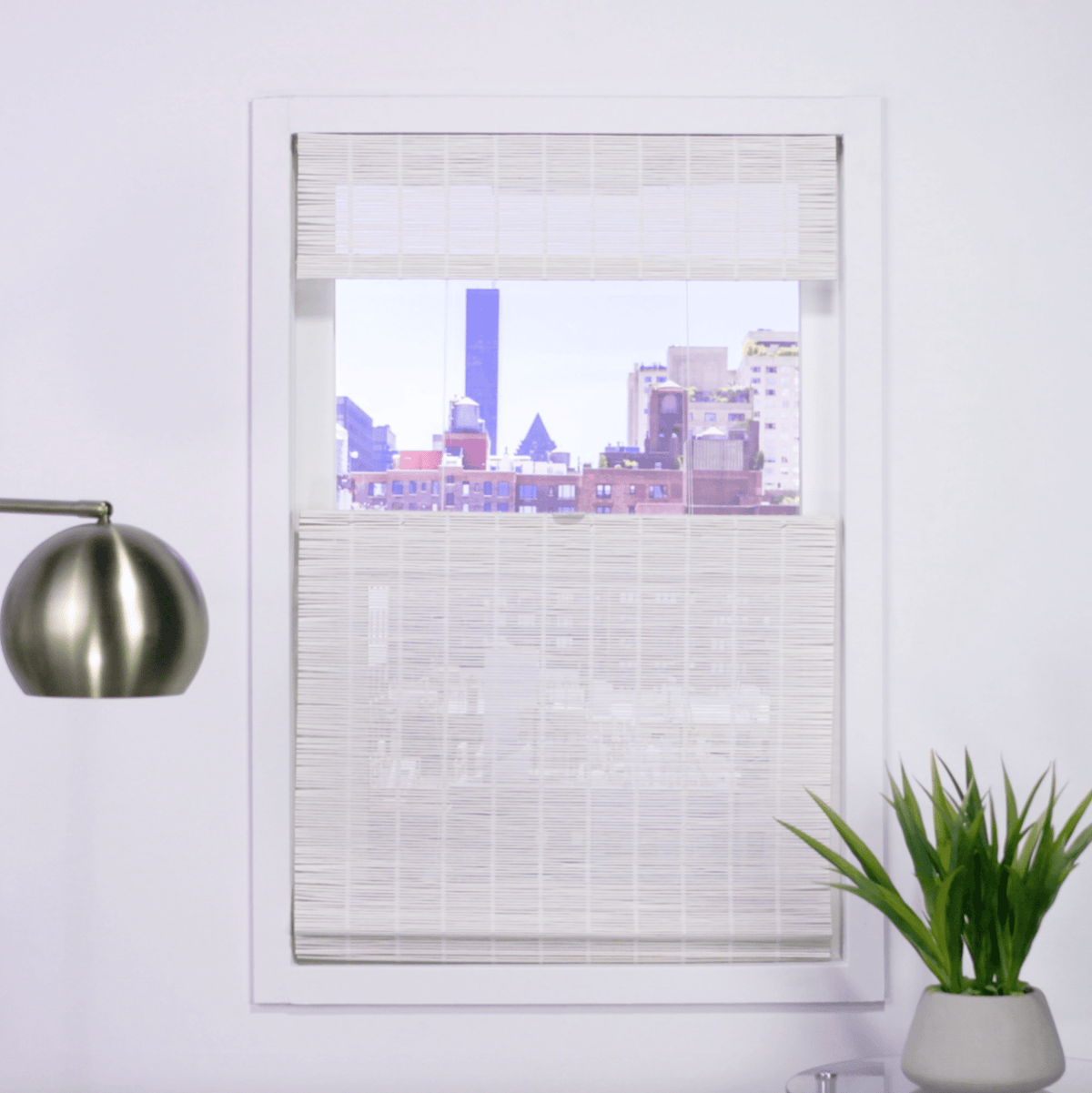 Woven Wood Cordless Top - Down/Bottom - Up Shades - Factory Direct Blinds