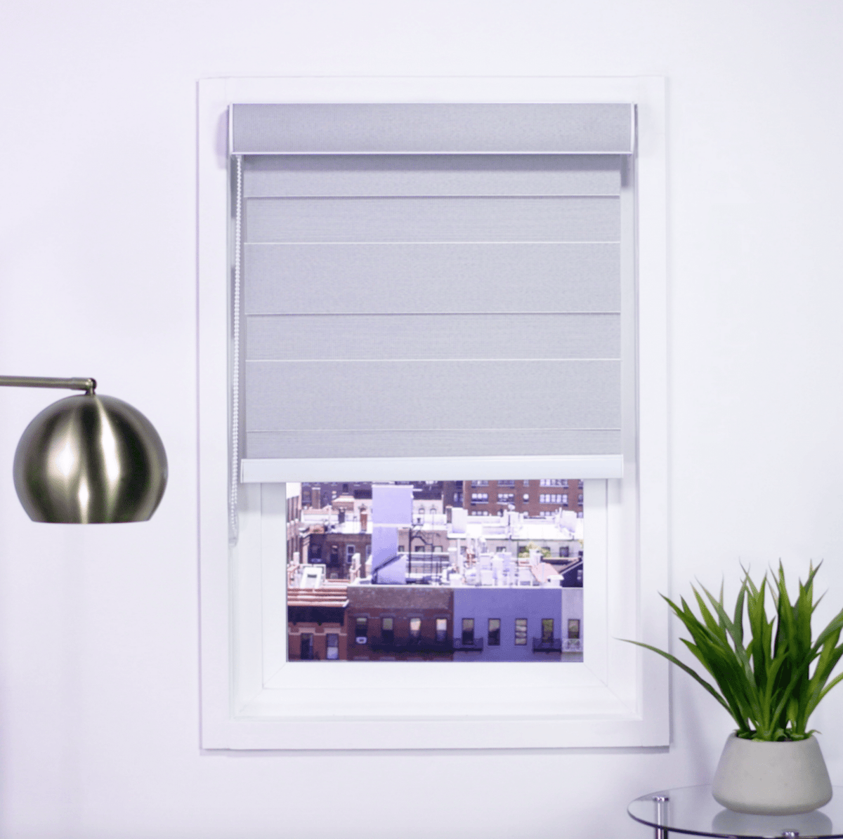 Zebra Room Darkening Roller Shades - Factory Direct Blinds