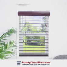 Load and play video in Gallery viewer, 2 1/2&quot; Signature Faux Wood Blinds Woodtone
